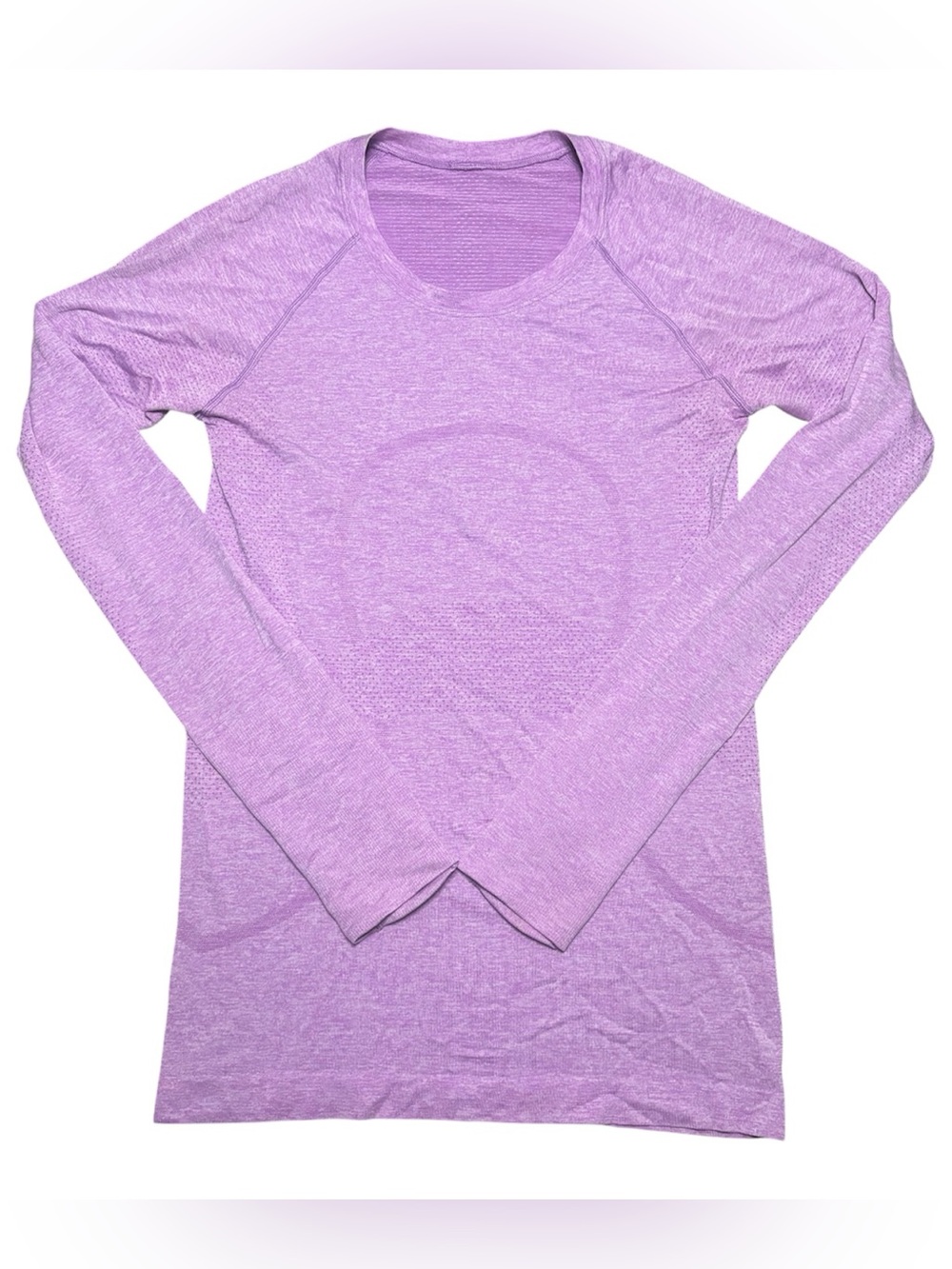 Lululemon Purple Long Sleeve Athletic Top Stretch Breathable Yoga Training Sz 6
